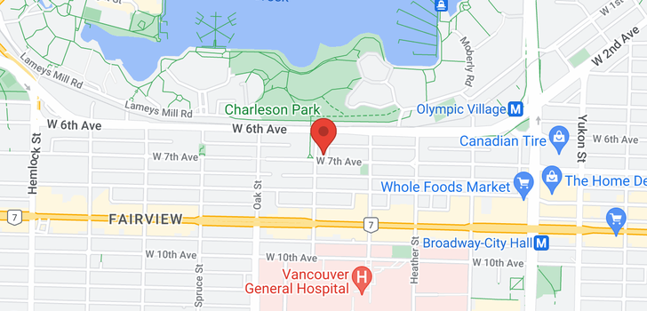 map of 108 889 W 7TH AVENUE